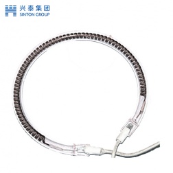 Carbon fiber quartz electric heating tube